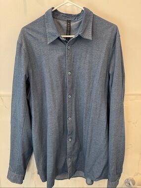 lululemon athletica Blue Men's XL Button-Up Shirt